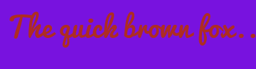 Image with Font Color AE2C23 and Background Color 7812DF